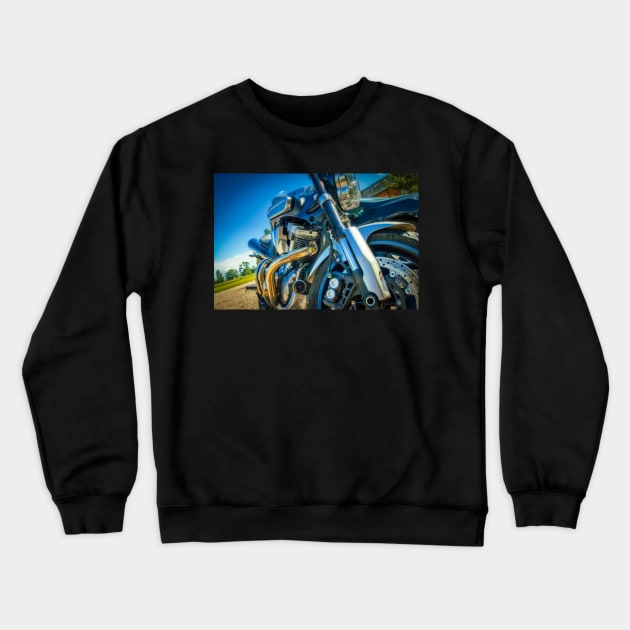 Arty Motorbike Crewneck Sweatshirt by stuartchard